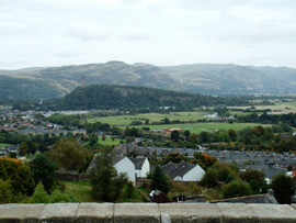 view from stirling castle