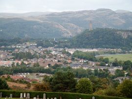 view from stirling castle